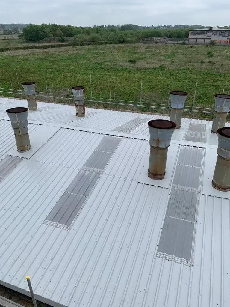 Industrial warehouse roof